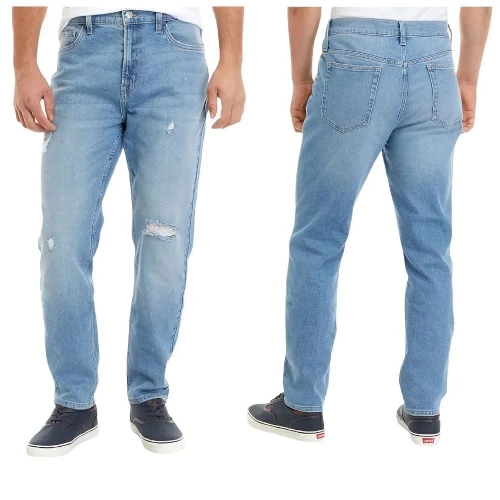 TRUE CRAFT The Dad Jeans in the Size 38 X 34 in Outlaw Blue Color
